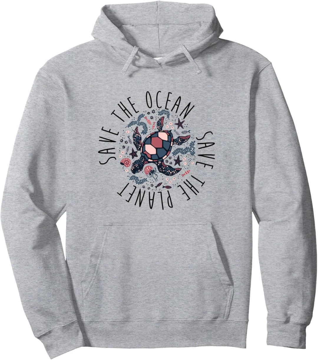 Save The Ocean Save The Planet Pullover Hoodie