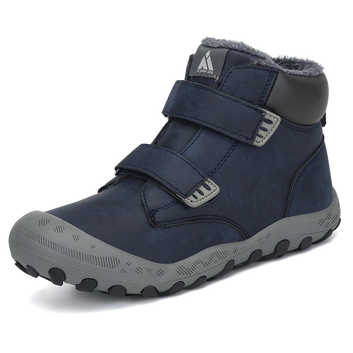 Mishansha Kinder Winterschuhe Gefüttert Winterstiefel für Jungen Mädchen Gr.24-38 25 EU Blau, 25 EU