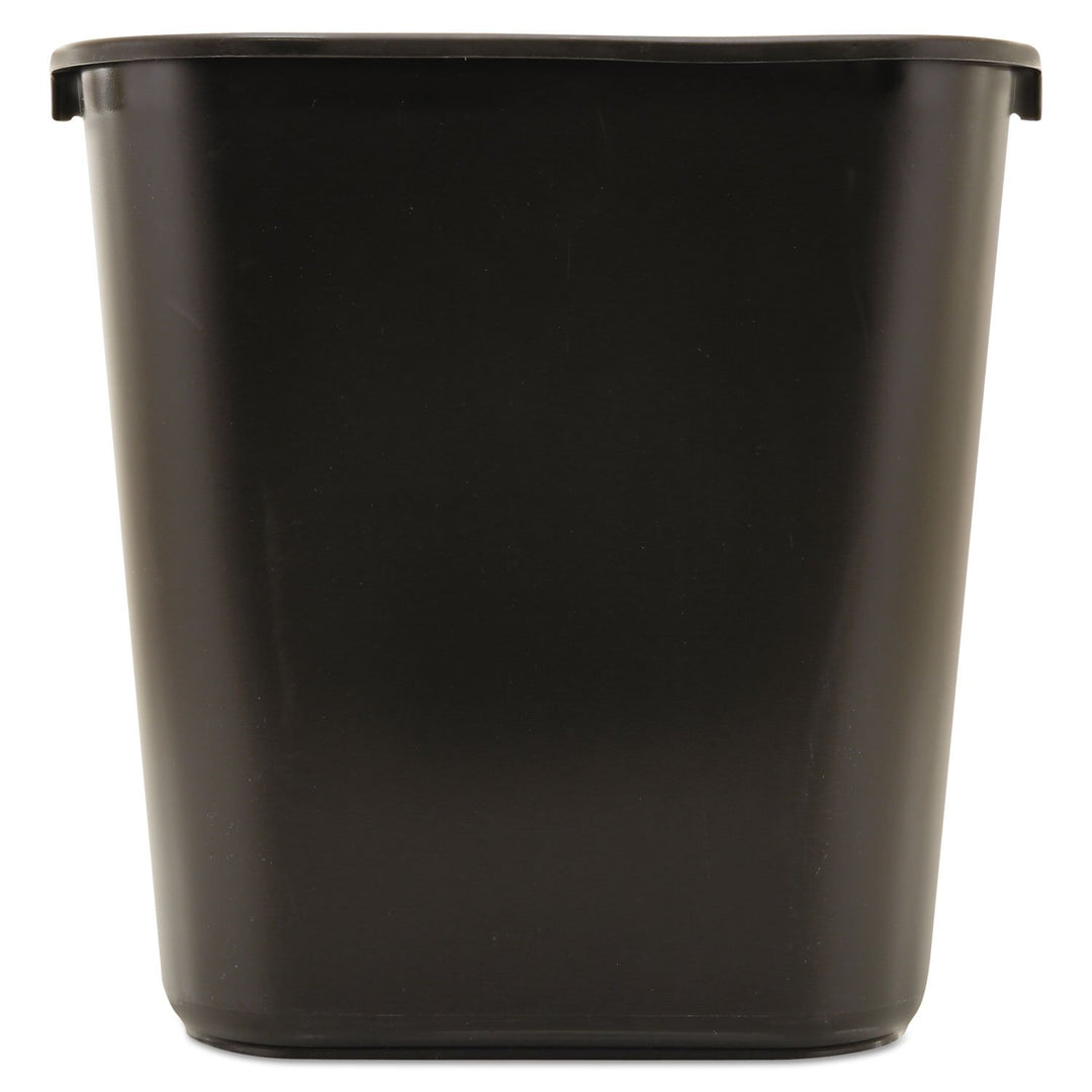Rubbermaid Commercial Products Deskside Mülleimer 26 L Schwarz – Kleiner Abfallbehälter aus Kunststo