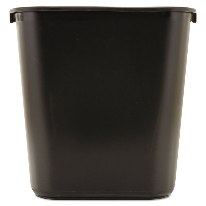 Rubbermaid Commercial Products Deskside Mülleimer 26 L Schwarz – Kleiner Abfallbehälter aus Kunststo