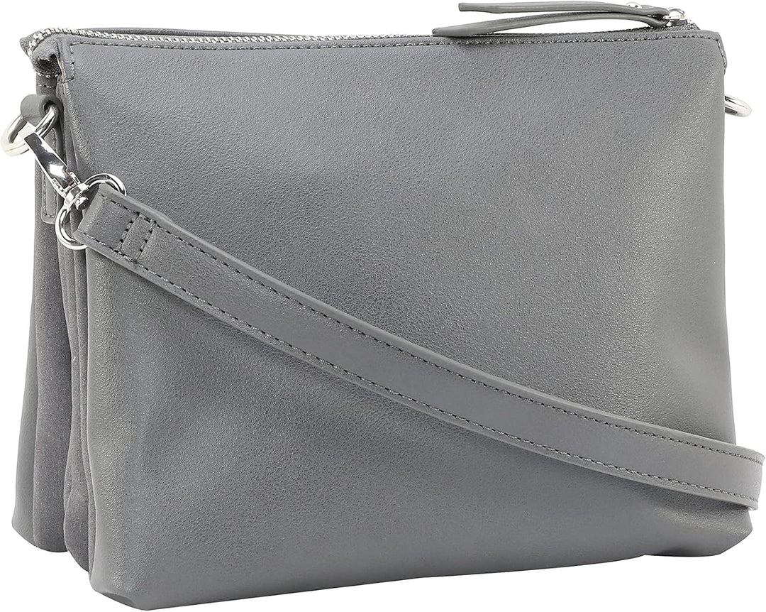 Gerry Weber - soft mix shoulderbag shz Grau 22,00x17,00x8,00 cm Farbe:grau / Material:polyester,pu,