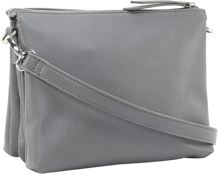 Gerry Weber - soft mix shoulderbag shz Grau 22,00x17,00x8,00 cm Farbe:grau / Material:polyester,pu,