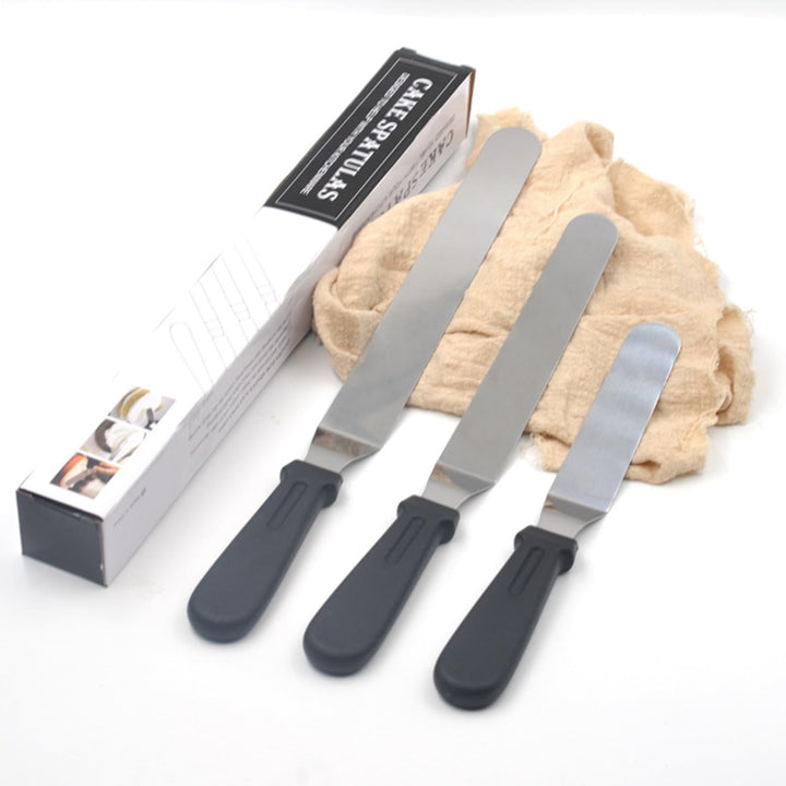 3 Stück Edelstahl-Winkelpalette-Set - Tortenstreich- und Teiler für professionelle Backwaren - Koch-