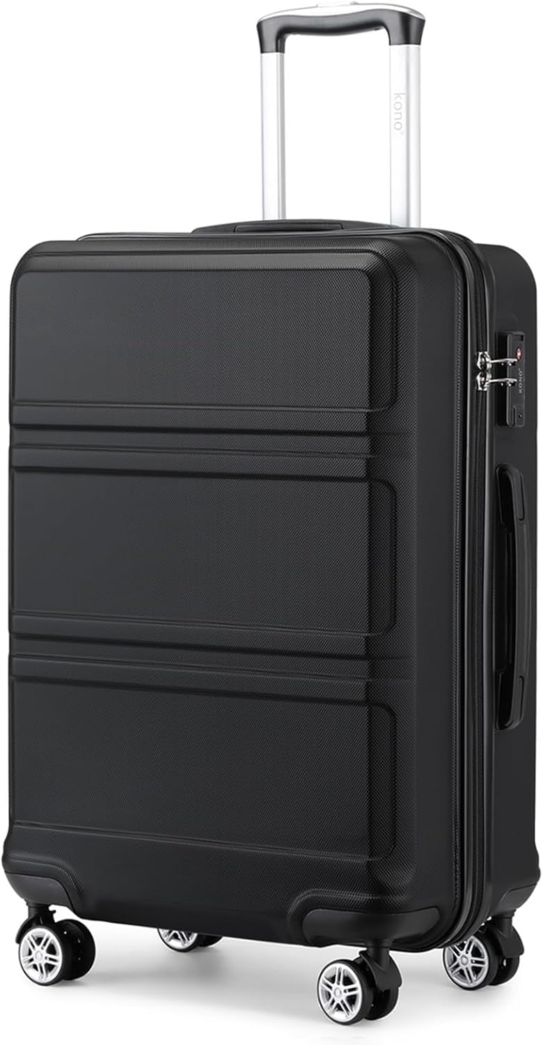 KONO Koffer Grosser 28 Zoll Leicht ABS+PC Hartschalenkoffer XL mit TSA-Schloss Reisekoffer mit 4 Rol