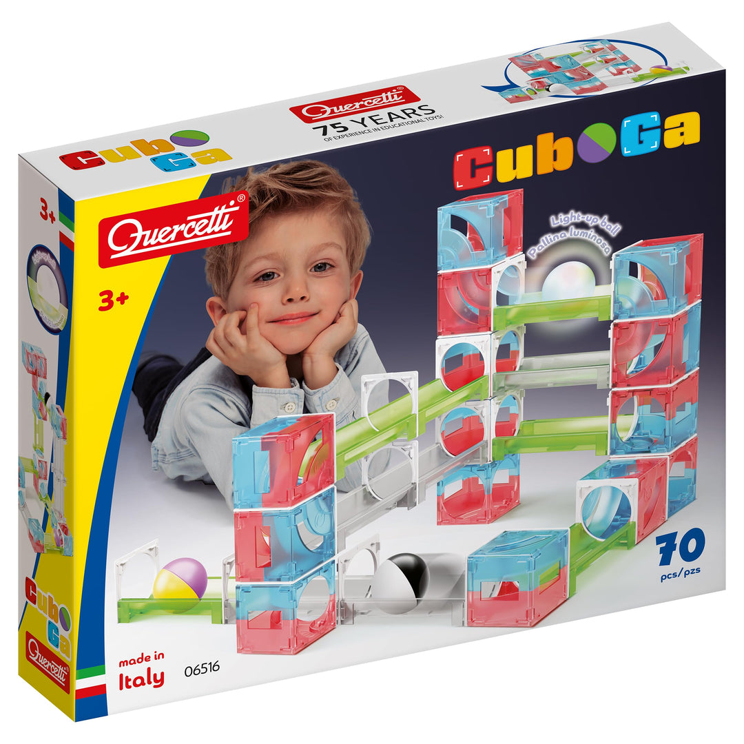 Quercetti Cuboga Kreative und Lernbahn für Kinder ab 3 Jahren