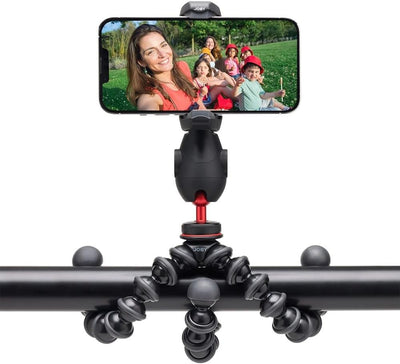 JOBY GripTight PRO 3 GorillaPod, Handy-Klemme Kompatibel mit iPhone und Android, Inklusive GorillaPo