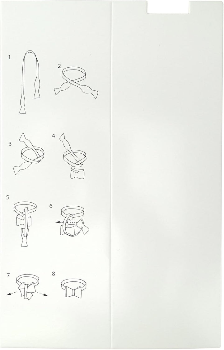 TigerTie Selbstbinder Piqué in Uni gemustert, Querbinder 100% Baumwolle + Aufbewahrungsbox Blau-weis