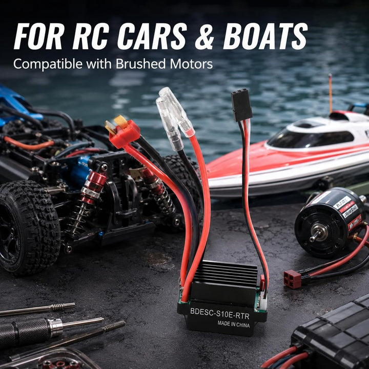 60A ESC Speed Controller gebürstet doppelte Weise T Stecker ESC ESC -Speed -Controller RC -Autob