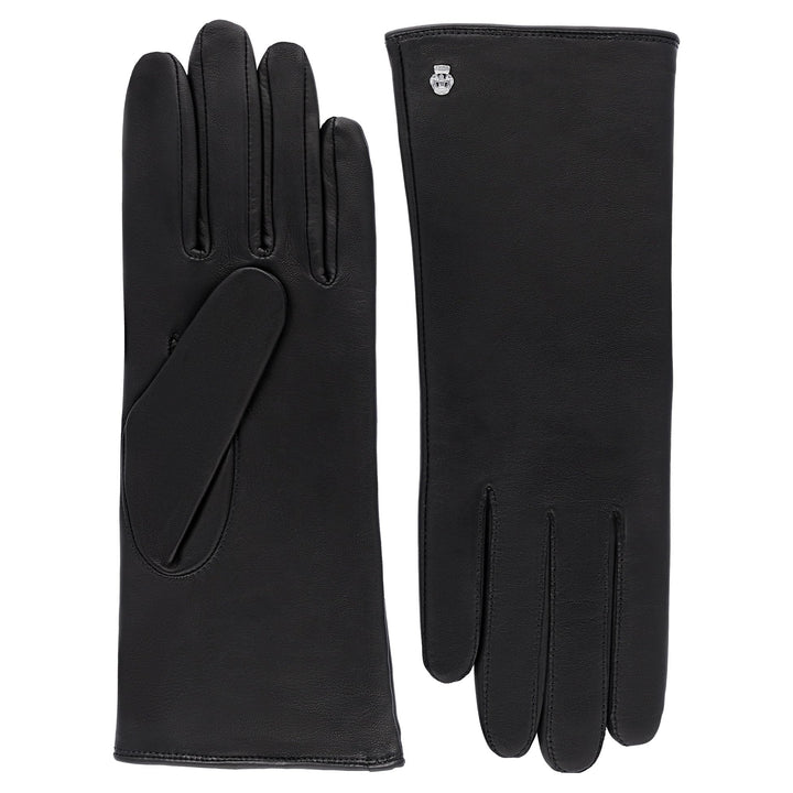 Roeckl Damen Handschuhe Classic, Einfarbig 7.5 Schwarz (Black 000), 7.5 Schwarz (Black 000)