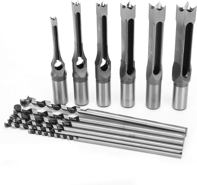 Meisselbohrer, Sägebohrer 6Pcs/Set Schneckenbohrer Stahl für die Holzbearbeitung