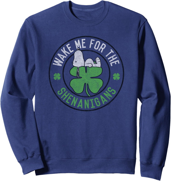 Peanuts St Patrick's Day Snoopy Wecke Mich Sweatshirt