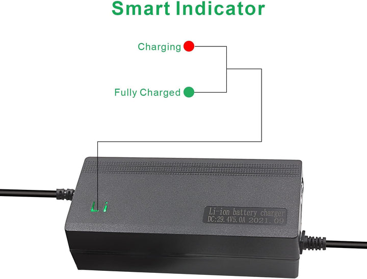 29.4V 5A Li-ion Ladegerät Mehrere Stecker Kompatibel mit Dream i-100 All Star Superfly Ranger, Astro