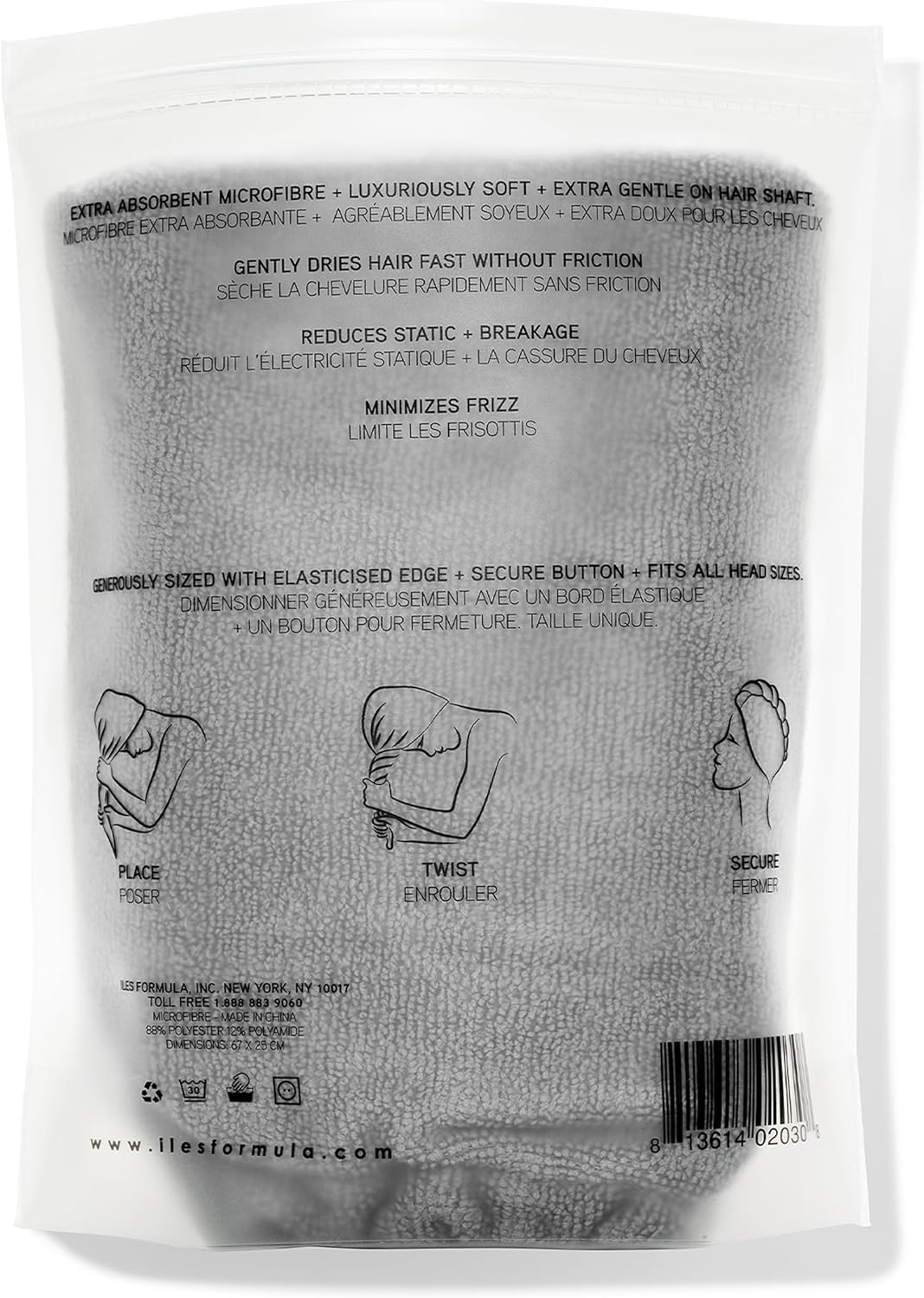 Iles Formula - Hair Towel Grey