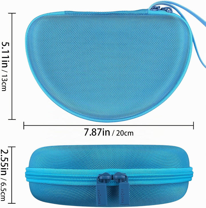 co2CREA Hart Tragbare Schutzhülle Etui Tasche für All-In-One Audioplayer Starterset Drix Blau Cookie