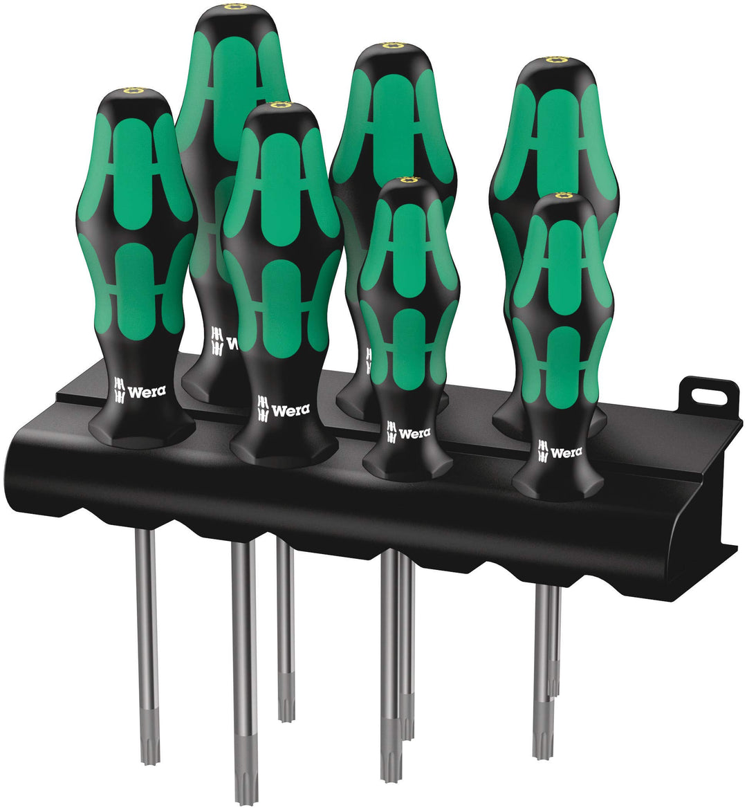 Wera TORX® HF Schraubendrehersatz Kraftform Plus 367/7 mit Haltefunktion + Rack, 7-teilig, 052231610