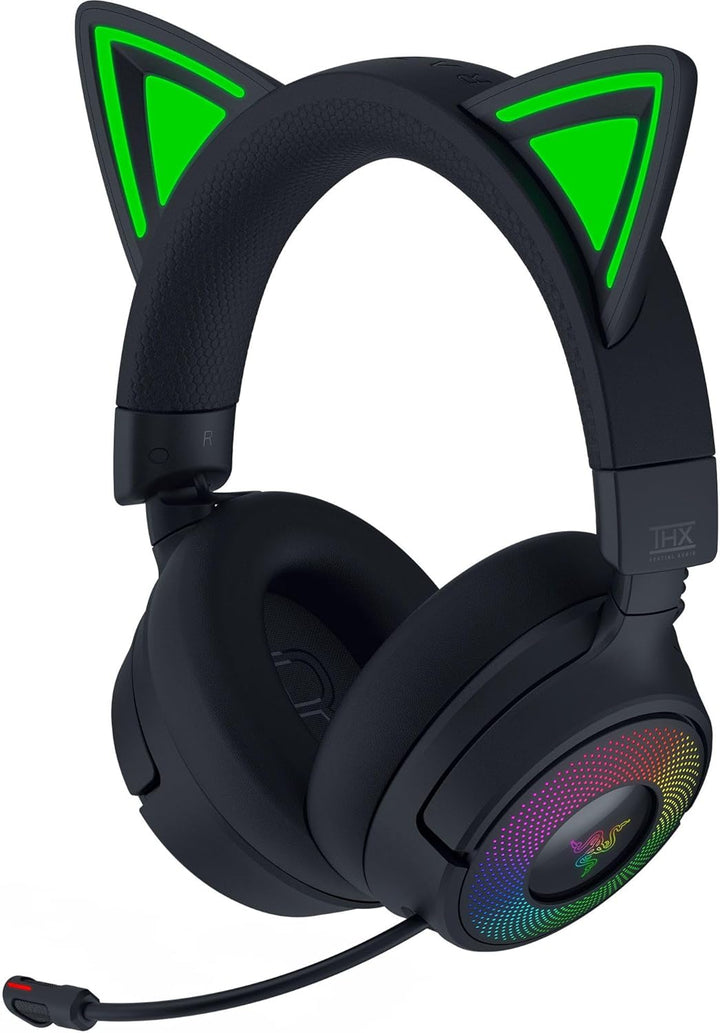 Razer Kraken Kitty V3 Pro - Kabelloses RGB-Kitty-Headset für Gaming - Reaktive Streaming-Katzenohren