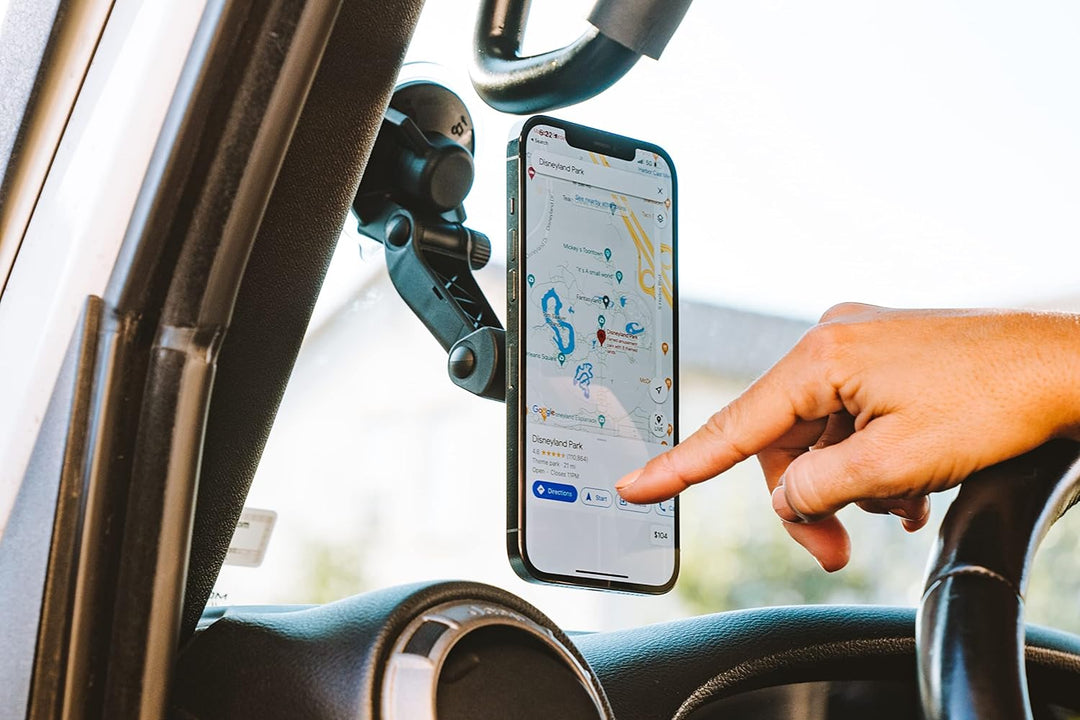 ROKFORM - Verstellbare magnetische Telefonhalterung für Windschutzscheibe, kompatibel mit MagSafe-Sc