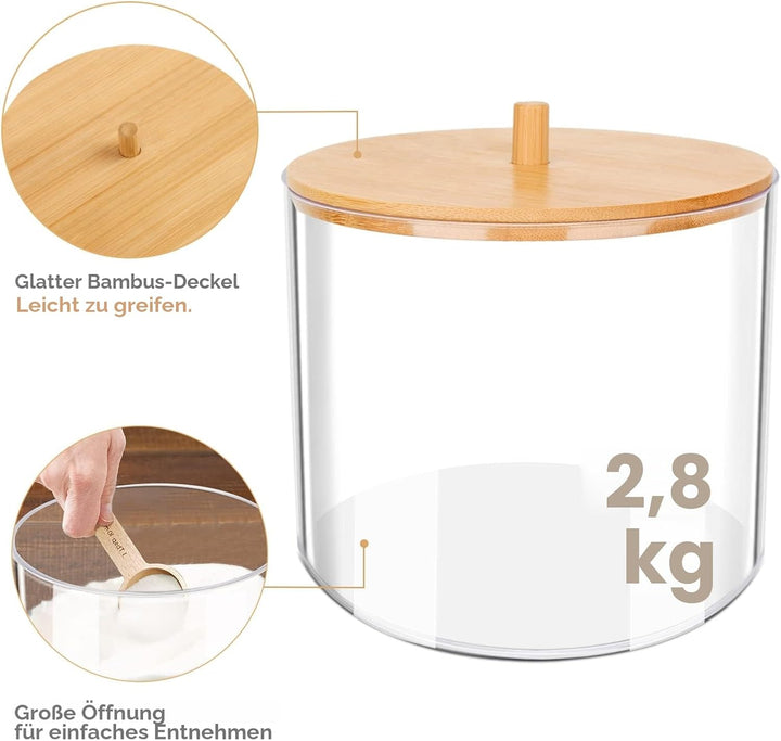 TCJJ 2Pcs Waschmittel Pod Aufbewahrung,Hohe KapazitäT Kunststoff Waschpulver Aufbewahrungsbox,Badezi