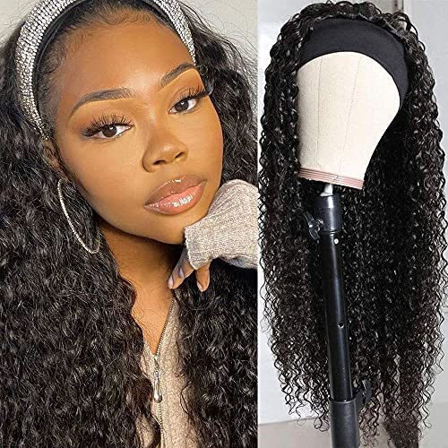 Stirnband Perücke Human Hair Deep Curly Stirnband Perücken Human Hair Leimlose für schwarze Frauen15