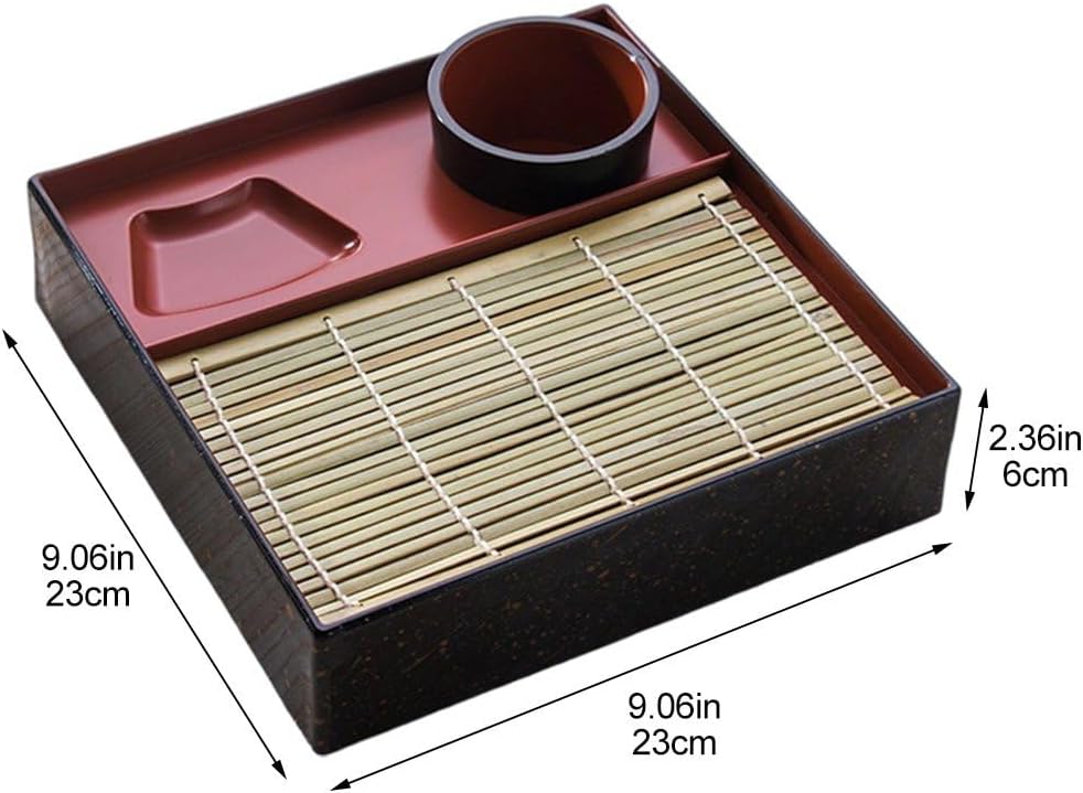 Japanischer Soba-nudelteller, Traditioneller Kalter Nudelteller, Gericht Kalten Nudeln, Sushi-Teller