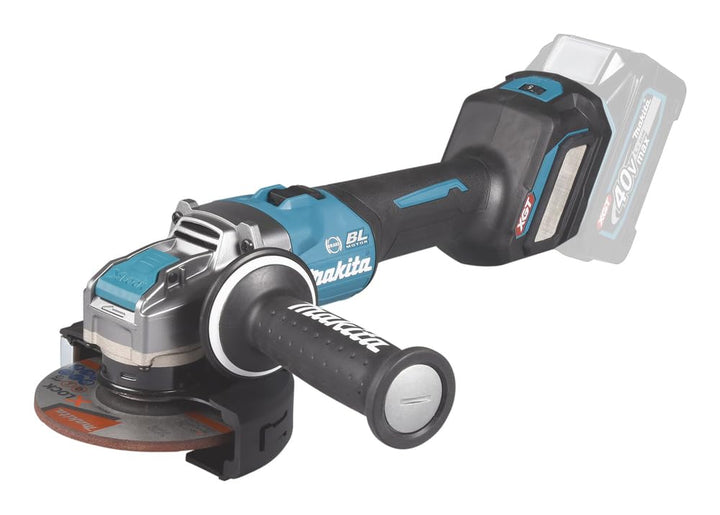 Makita GA041GZ Akku-Winkelschleifer 40V max. (ohne Akku, ohne Ladegerät), Petrol, Schwarz