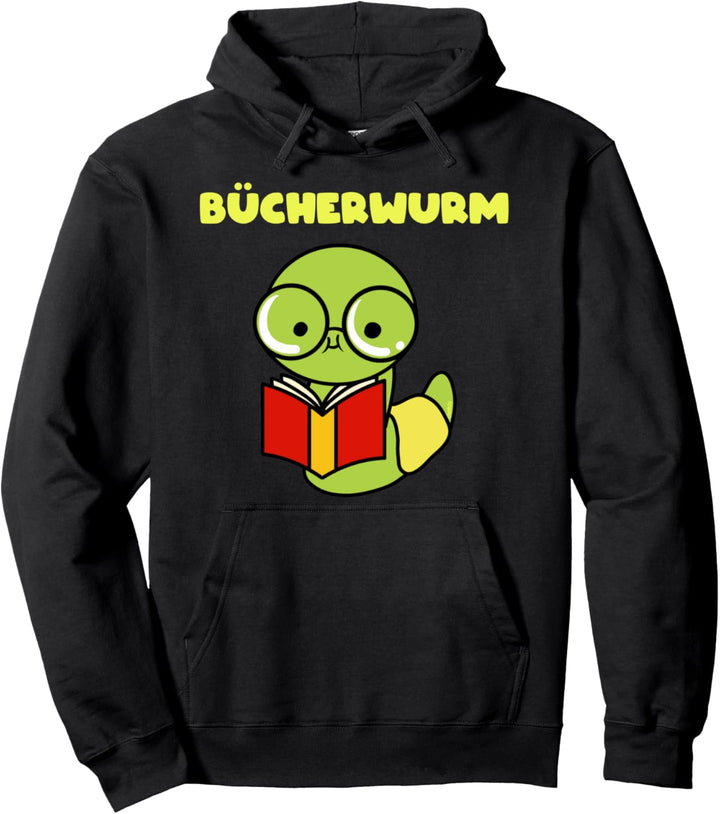 Bücherwurm Leseratte Lesen Geschenk Idee Buch Fans Spruch Pullover Hoodie