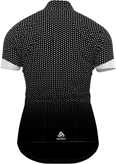 Odlo Damen Essentials_411951 Radtrikot mit Reissverschluss (1er Pack) XS Black - White, XS Black - W