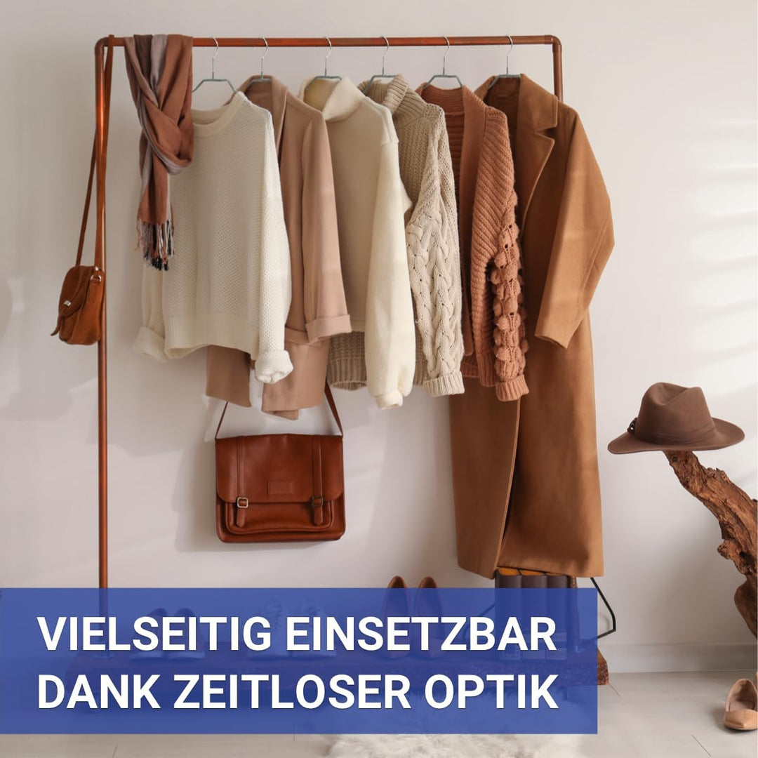 WENKO Kleiderbügel Mod. Alessia platzsparend 20er Set Formbügel für Garderobe rutschfeste Kleiderbüg