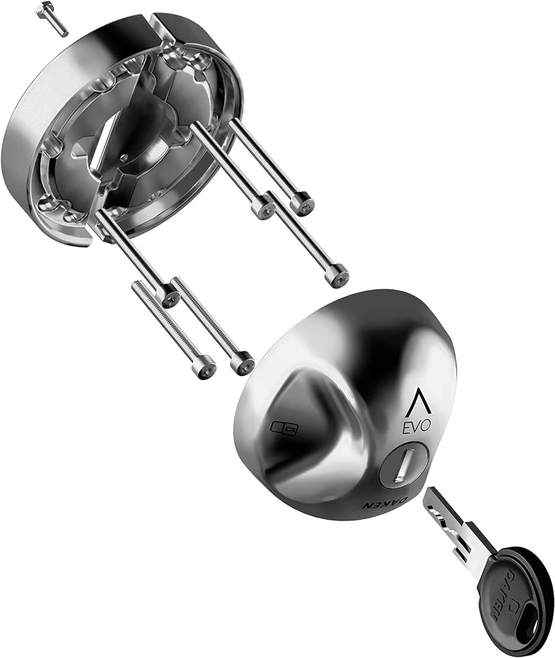 Tris 3 Vorhängeschlösser Türschloss Daken Saturn Evo Optimaler manueller Sicherheitsverschluss für d
