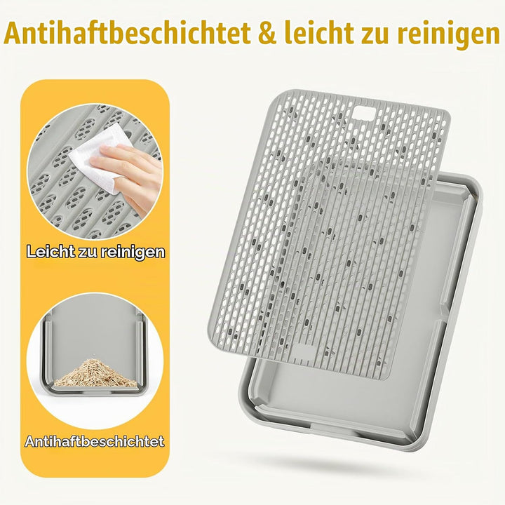 Katzenstreu Rampe, Katzentreppe/Katzentoilettenrampe/Katzenfänger Litter Trapper mit Filterfunktion,