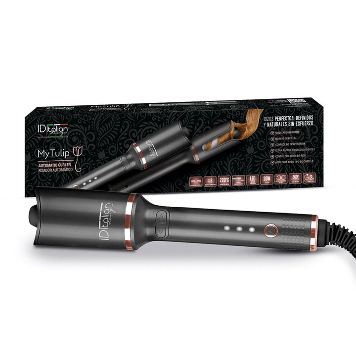 Italian Design MyTulip Automatischer Lockenstab – Hair Curler mit 3 Temperaturen (160–220 °C), Keram