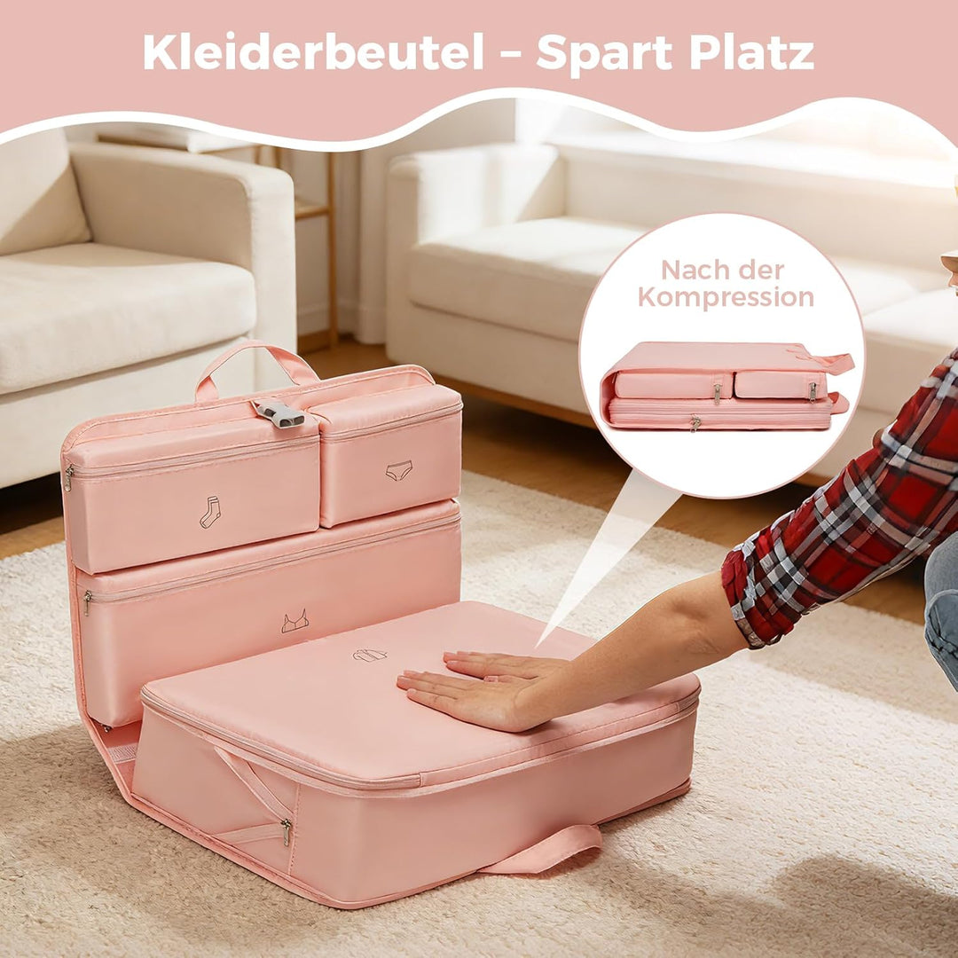 Kono Hängende Koffer Organizer Faltschrank Packwürfel Reisen mit Etikett Leichte Reisegepäck Organiz