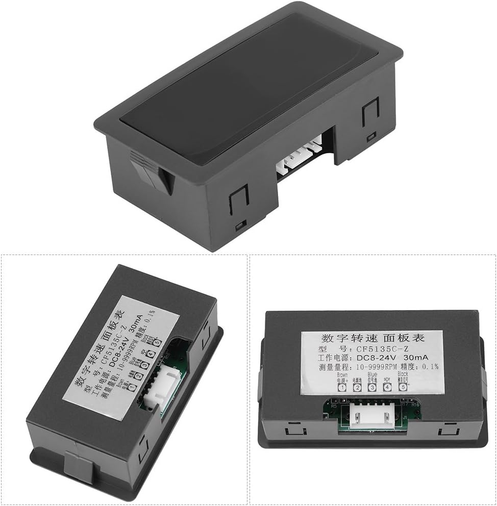 4 Digital LED Display Tachometer Drehzahlmesser RPM Geschwindigkeit Meter Panel Induktive Hall NPN S