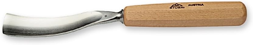 Stubai gebogenes Hohleisen 20 mm – hochwertiges Schnitzwerkzeug für grossflächige Relief‑ und Holzar