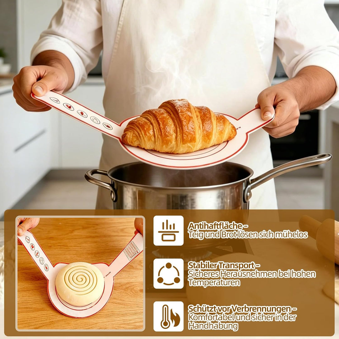 Gärkörbchen Set, Brot Backen Zubehör, 23cm Rund &amp; 25cm Oval Gärkorb