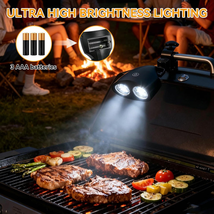 Grilllicht, Grilllichter Für Grill, LED-Grilllichter, Grilllicht Mit 10 LED-Lichtern Für Grillen, Ca