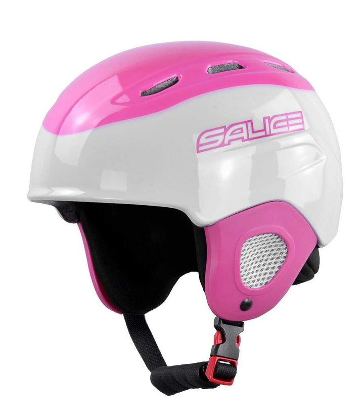 Salice Kinder Skihelm Junior Fuchsia Grösse 48-56 mit Roller, Unisex