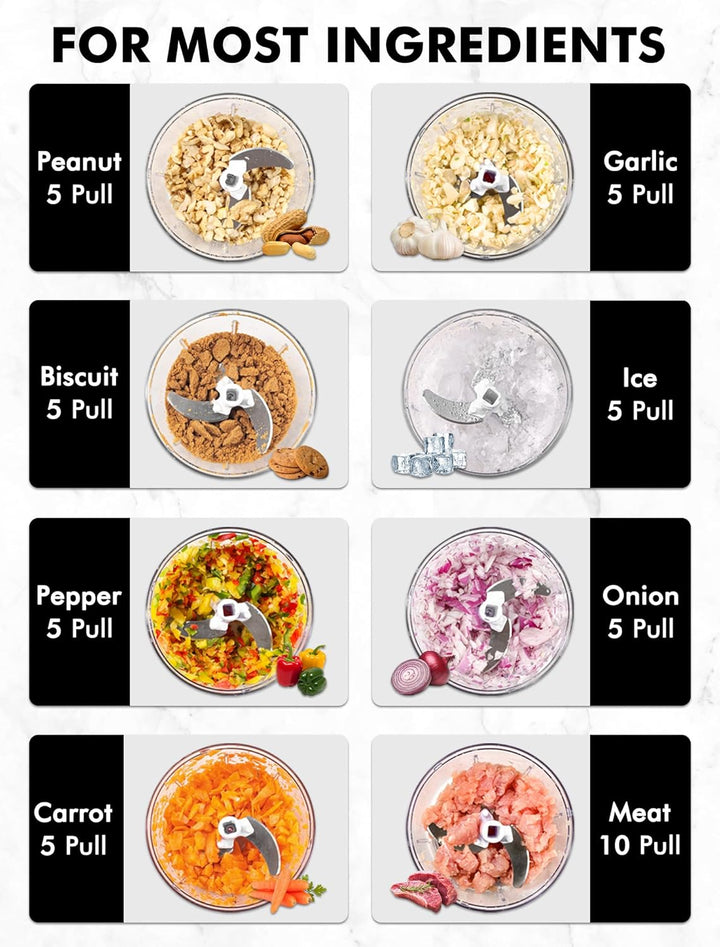 GDL Zwiebelschneider, 800ML Zwiebel Zerkleinerer mit Edelstahlklingen, Multizerkleinerer Gemüseschne