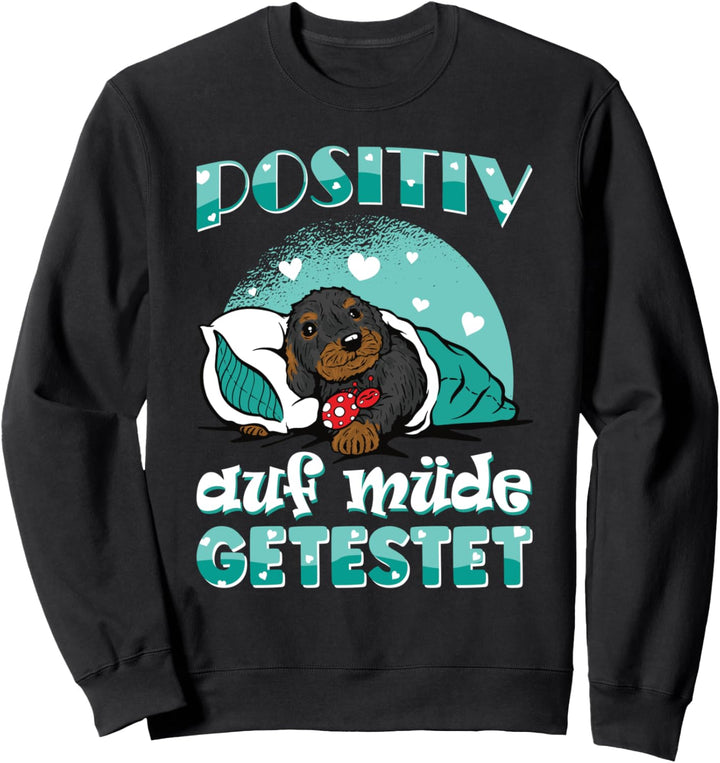 Tierfreunde Pyjama Dackel Welpe Marienkäfer Rauhaardackel Sweatshirt