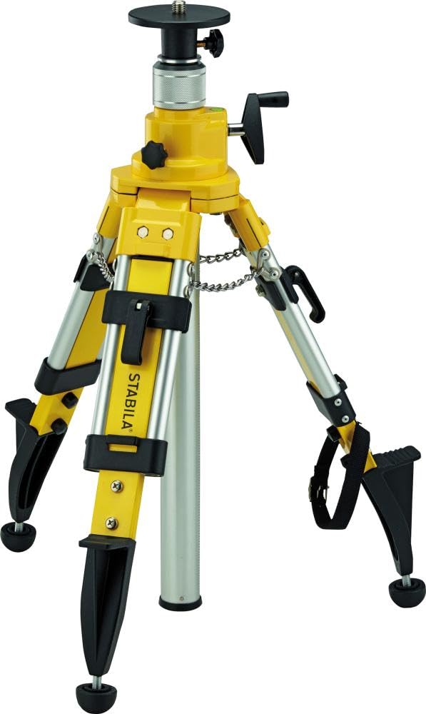 STABILA Kurbelsäulen-Baustativ BST-K-M, für Laser und Nivelliergeräte, Höhe: 69–170 cm, 5/8"-Gewinde