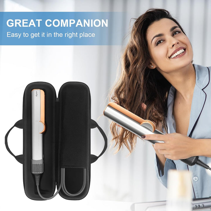 Tragetasche Kompatibel mit Dyson Airstrait Haarglätter(EU-Version), Upgrade-Kapazität Hardshell Eva