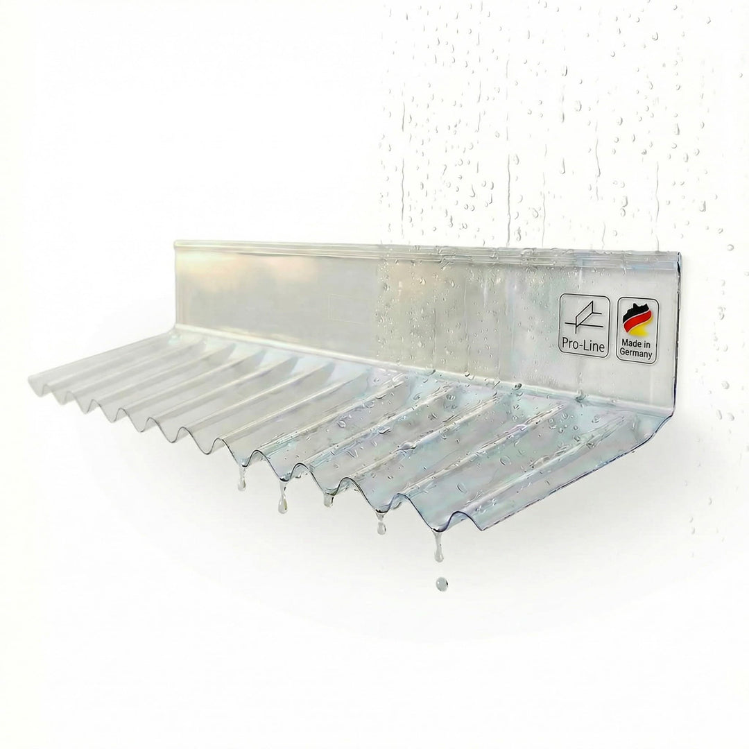 Wandanschluss für Profil Sinus Wellplatte 76/18 - PVC, Breite 1100, Profilseite 245, Glatte Seite 13