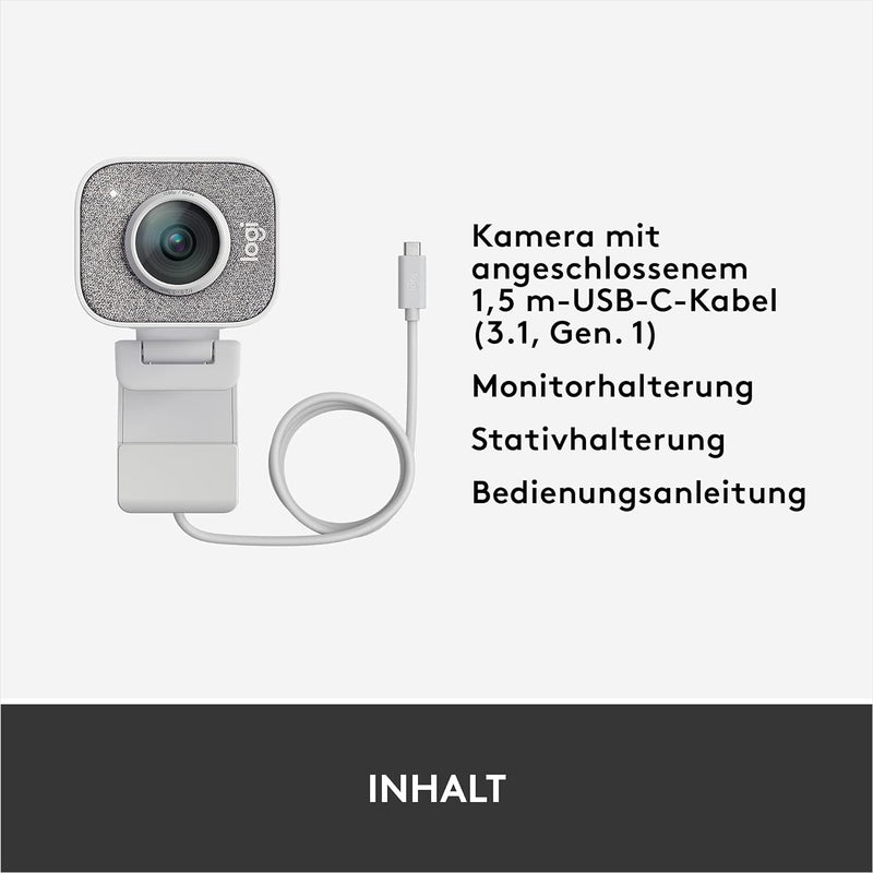 Logitech Streamcam Webcam für Live Streaming und Inhaltserstellung, Vertikales Video in Full HD 1080