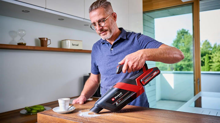 Einhell Akku-Handstaubsauger TE-HV 18/06 Li Power X-Change (18 V, 72 mbar Saugleistung, inkl. Fugend