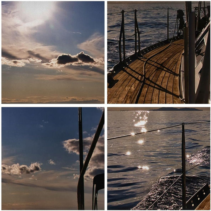 Bilder auf Leinwand Kroatien Yacht Segeln Segelboot Leinwandbild 70x50cm Wandbilder Dekoration Wohnz