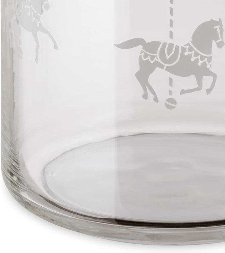 Alessi Circus MW30/75 - Küchenglas für Design-Lebensmittel, in Screen-bedrucktes Glas mit Tuchbandde