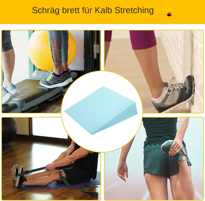 Schrägbrett Für Wadendehnung | Waden-Dehnbrett | Hochdichte-Schaumstoff Trainingsgerät Leichtes Fitn