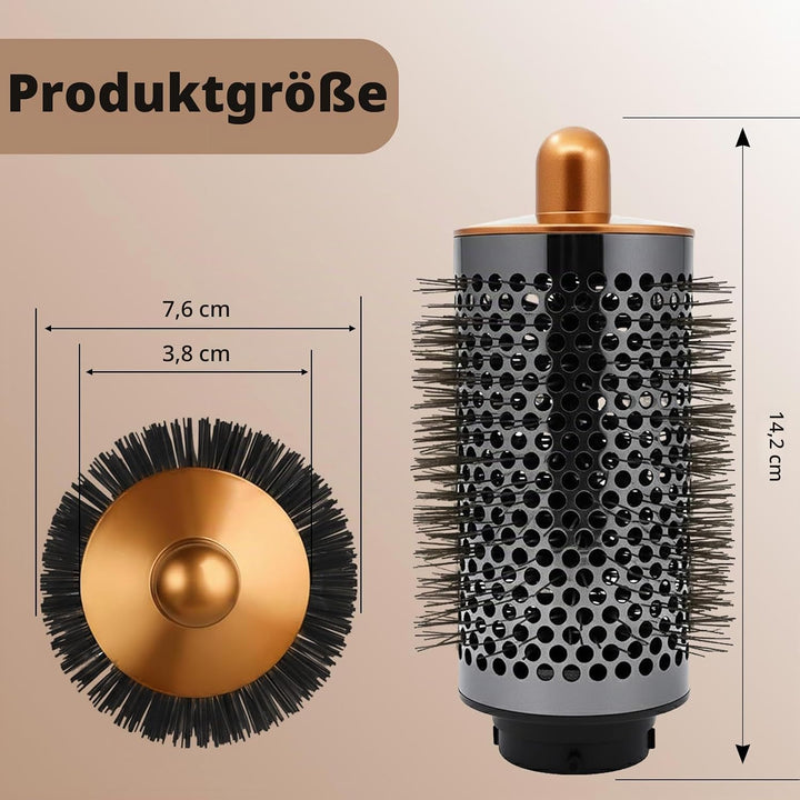 Volumenbürste Aufsatz kompatibel mit Dyson Airwrap Styler HS01 HS05 HS08, Rundbürste Zubehör für ext