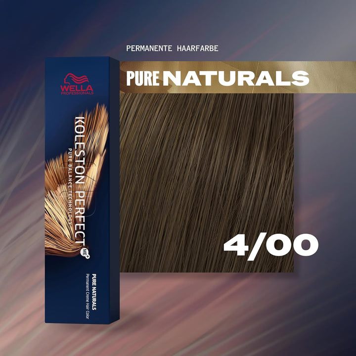 3er Wella Koleston Perfect ME+ 4/00 Mittelbraun Natur Intensiv 60 ml braun 60 ml (3er Pack), braun 6
