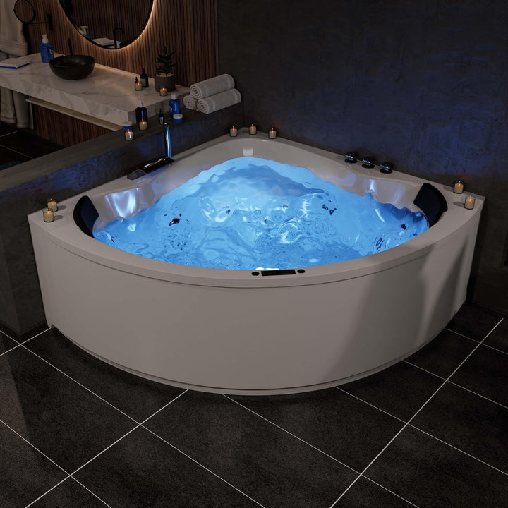 AQUADE Jet Düse Wasserdüse für Whirlpool Durchmesser: 50mm Metall verchromt